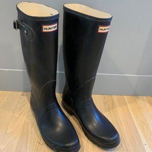 Hunter Men's Tall boots Black size 12US